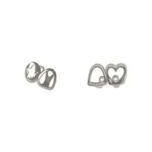 1 Set Hollow Star & Heart Zirconia Embedded Fang Tooth Jewelry, Unisex Daily, Nightclub, Party Accessory Tooth Grills