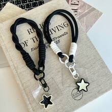 Acessórios de Chaveiro de Telefone com Estrela Simples, Pulseira Curta Compatível com Android e a Maioria dos Smartphones, Presentes para Mãe, Família, Amigos, Crianças, Aniversário, Feriado, Cordão de Telefone - Multicolorido - Visão 5