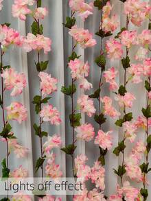 1串20灯粉色人造樱花灯，适用于婴儿房装饰、客厅/卧室、婚礼、家具装饰和节日派对氛围 - 多色1 - 查看 9