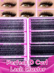 New Platform Product Recommendation: 800pcs Individual False Eyelashes, Providing 30D, 40D, 50D, 60D, 80D And 100D Curl Options, Lengths From 8-16mm. These DIY Individual Lashes Have A Natural Appearance, Fluffy And Lightweight, Soft And Comfortable, Reusable. - DD - 查看 8