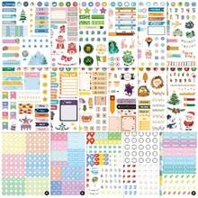 月/周计划贴纸，适用于节假日、日程安排、备忘录和笔记。包含粉色日期贴纸、节日标记贴纸、波点贴纸、季节贴纸和便捷提醒贴纸。可用于剪贴簿、日记本、手机壳和行李箱装饰。有助于时间管理、提高效率和培养自律性，助您实现梦想和目标。返校用品。 - 粉色 - 查看 3