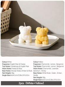 2pcs/4pcs Rose Bear Scented Candles - Cute Decorative Items And Handmade Gifts, Suitable For Women/Friends, Ideal For Wedding Souvenirs, Elegant Decorations And Gifts, Valentine's Day Gifts, Graduation Gifts, And Bedroom & Room Decor. - Multicolor - View 34