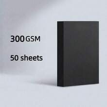50 Sheets A4 Black/White/Brown Cardstock, 200gsm/300gsm Thick Kraft Paper - 50 A4 Sheets - View 12