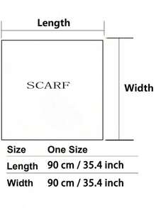 1pc Minimalist Printed Satin Square Scarf, New Spring Fashion Headscarf Women, Can Be Used As Waistband, Bag Decoration, Ribbon, Headband Or Scarf, Choice To Enhance Your Overall Look - 咖啡棕 - 查看 8