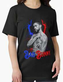 Art - Bad Bunnys Essential T-Shirt - 黑色 - 查看 1