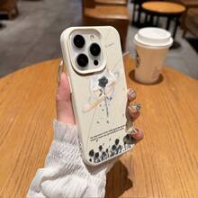 /This TPU lychee-textured phone case features a sci-fi romantic planet rose pattern and is suitable for  17/16/16Pro/16e/16ProMax/16Plus/15/15Plus/15Pro/15ProMax, 14/14Plus/14Pro/14ProMax, 13/13Pro/13ProMax, 12/12Pro/12ProMax, 11/11Pro/11ProMax, 7/8Plus, and XR/Xs/XsMax. It's a beige color with large perforations for shock protection. - Colores mixtos 1 - Ver 4