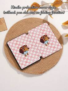 Kingsung Grid Dog Pattern Tablet Protective Case, Suitable Compatible With Ipad Air 8(M4)2026(11-Inch), Air 8(M4)2026(13-Inch), 9.7/10.2/10.5/10.9/12.9/Pro 11 (10th Gen), Galaxy Tab S6 Lite 10.4 Inch, Kindle Paperwhite (12th Gen, 2024), Kindle (11th Gen, 2022), Soft Shock-Proof, Smart Stand/Auto Wake/Sleep Function - Multicolor - View 10
