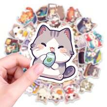 56张唯美少女贴纸套装 - 复古花卉、可爱字母和手账贴纸，适用于剪贴簿、手账、笔记本电脑、水瓶和DIY手工装饰 - 彩色 - 查看 8