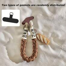 1pc Cute Beige Bear Head, Star, Cat, Fish Pendant Keychain, Suitable For Phone Case, Car Keys, Accessories - Multicolor - View 20