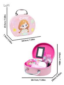 儿童过家家可爱女孩化妆玩具，角色扮演互动换装玩具，女孩生日/圣诞礼物 - 彩色 - 查看 12