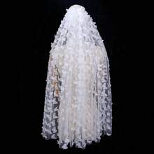 1pc Butterfly Style Ethereal Bridal Veil, Suitable For Wedding Photography - White - View 4