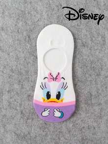 Disney 5双装女士短袜礼品套装，夏季袜子，印有米奇、米妮、唐老鸭、黛丝卡通图案，舒适透气，时尚新颖袜子 - 彩色 - 查看 8