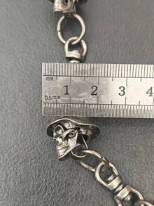 2026 New Model DIY Original Skeleton Pants Chain Fashionable Men And Women Retro Accessories Y2K Light Luxury Goods Anti Theft Wallet Chain Punk Hip Hop Jewelry Festival Gift - Grey - View 9