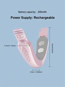 1 件装 V 型瘦脸器，微电流肌肉塑形按摩器，智能美容面部按摩器，提拉紧致 - 藕粉色 - 查看 3