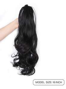 Ponytail Extension Synthetic Wigs Claw Clip In Curly Wavy Ponytail Hair A Ponytail With Half Tied Hair Suitable For Women's Daily Wear And Gatherings Elegant Hair Claws Women Hair Accessories Casual Hair Clips - Multicolor - View 5