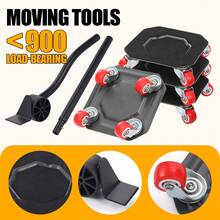 Heavy Duty Furniture Moving Tool Set Metal Furniture Mover Furniture Dolly Appliance Furniture Sliders With Wheels Lifter Tool - one-size - View 3