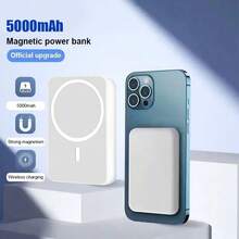 XBJ Wireless Magnetic Absorption Battery Suitable For Summer Holiday Outdoor Travel/Camping And Hand Free Emergency Backup Mobile Power Supply Gifts For Family, Friends, Birthday Power Bank Portable Charger Magnetic Wireless