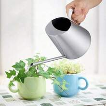 CYFdit - Regadera larga para plantas de interior 15 L 1.5L - plateado - Ver 7