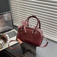 Cross-Border Chic And Simple Women's Bags From The 2026 Spring Collection - Vintage And Elegant Bags - Burgundy - View 10