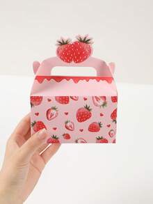 4 cajas de regalo con temática de fresa, decoraciones de fiesta de cumpleaños con temática de fresa, cajas de embalaje de regalo, bolsas de embalaje de regalo, decoraciones para baby shower, decoraciones para fiesta de revelación de género, cajas de recuerdos para fiesta de 1er cumpleaños, decoraciones de cumpleaños en rosa, decoraciones para fiesta de princesa, decoraciones para boda, decoración dulce de fresa, decoraciones de verano feliz, recuerdos para fiesta de baby shower - fresa - Ver 8