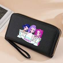 Mattel 1pc Kpop Witch Girl Group Cartoon Wallet, Long Wallet For Girls, Anime Peripherals Hot Selling, Zipper Coin Purse - Multicolor - View 11