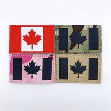 Iron-On Canada Flag Patch With Hook & Loop Fastener - Durable, Easy Attach Tactical Applique For Sewing And Knitting Supplies - Multicolor - View 3