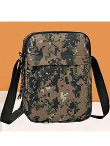 Casual Men's Minimalist Camouflage Pattern Shoulder Bag