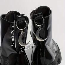 2个哥特朋克风月亮鞋饰，为您的鞋履增添神秘气息，可拆卸精致时尚配饰，小巧百搭，DIY鞋饰，适用于靴子、运动鞋和高跟鞋，复古鞋履饰品（不含鞋子） - 彩色 - 查看 4