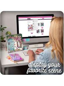 EstiloTendenciaSticker & Chill - Libro De Pegatinas Para Adultos - MáS De 800 Adhesivos Coloridos Reposicionables Crean DiseñOs En 10 PáGinas De Escenas Encuadernadas En Espiral, Actividad De RelajacióN FáCil,Calidad PremiumVersióN Mejorada - Pegatinas y refrigeración: Festival de las flores - Ver 5