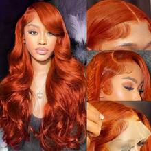 Blended Hair Is Made From Human Hair Mixed With Synthetic Fibers And Protein Filaments Synthetic Lace Front Wig, 13*4 Lace 180% Density Body Wave Wigs, Wavy Wig With Baby Hair For Women Daily Party Use, Natural Pre Plucked Glueless Brown Lace Frongtal Wigs (Bob 8-16inch) - S350 - View 5