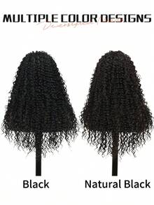 Deep Wave Half Wig Wear And Go Glueless Wigs 22/26 Inch Curly 3 In 1 Half Wigs For Women Drawstring Seamless Wig Beginner Friendly - Multicolor - View 9