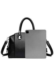 KAIDIFEINIROO Fashion Women's Handbag, High-Quality Soft PU Leather Crossbody Shoulder Bag, 2026 New Luxury Designer Casual Tote Bag - Black - View 9