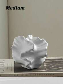 波浪形花瓶，独特家居装饰，适合插花，理想的室内装饰，适用于客厅或卧室，现代简约风格，适合鲜花或干花，完美的房间装饰，优雅的波浪形花瓶，适合摆放在架子或桌面上展示 - 彩色 - 查看 15