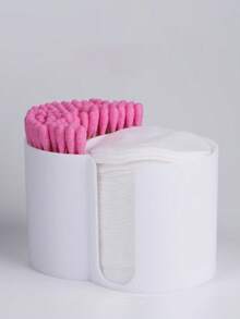 Qtip Dispenser Bathroom Storage Holder Storage Jar, Plastic Acrylic Jar For Ball Pads, Dental Floss Picks, Hair Clips