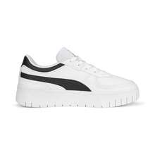 Puma Thick Sole Retro White Sneakers, Women's Casual Platform Shoes - Puma White-black - View 5