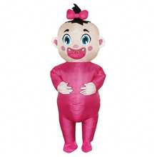 成人COS充气服装，男女通用，可爱卡通设计，快速充气，节日派对表演道具，宽松舒适，防漏气 - 彩色 - 查看 2