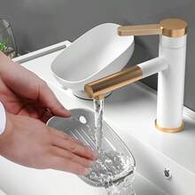 2-In-1 Bathroom Soap Holder, Countertop Drainage Soap Box With Suction Cup, Suitable For Dual Storage And Storage Of Round, Square, And Large Soap, No Punching Suction Cup Soap Box, Bathroom Drainage Soap Holder, Household Fragrance Soap Tray, Non Marking Storage Box - White - View 8