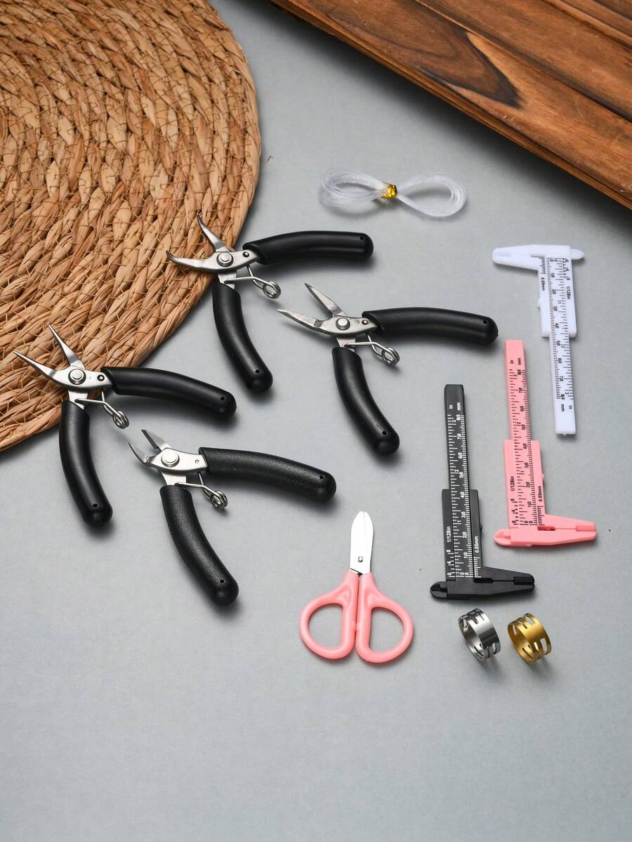 1pc Stainless Steel Open Jump Ring Pliers, Round Beading Crimping Tool For DIY Jewelry Making - Multicolor - View 1