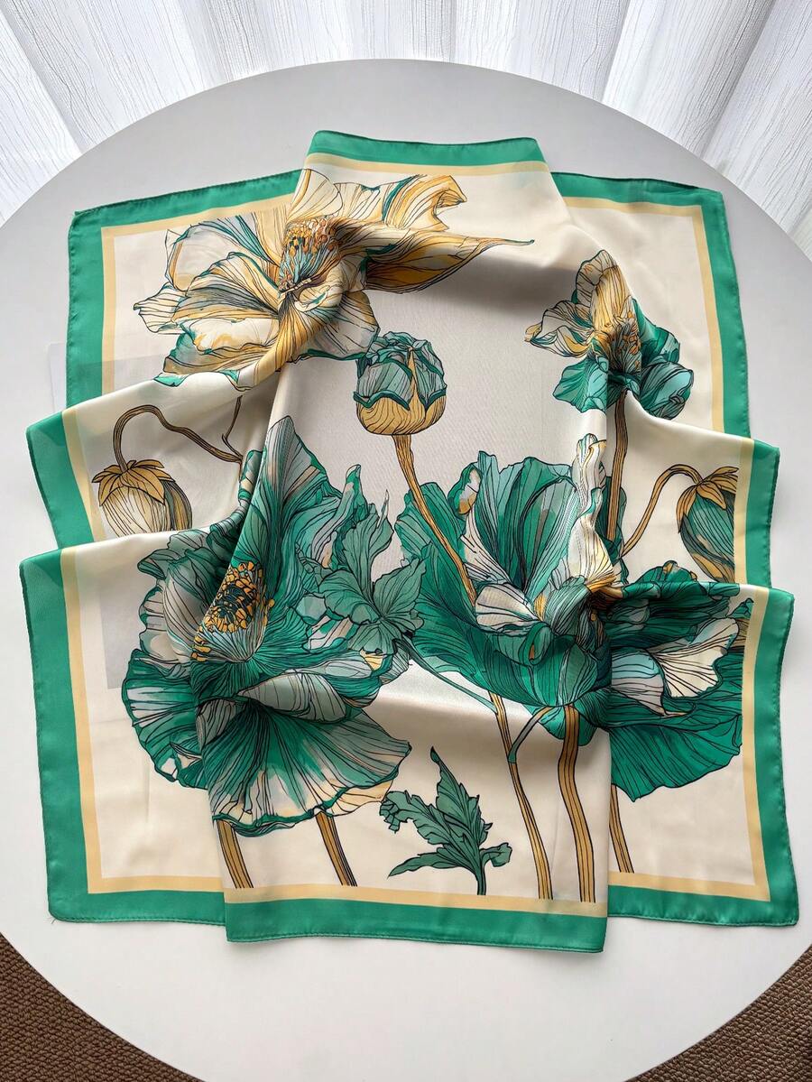 1 pieza Pañuelo con estampado de anacardo, diadema, bufanda de cuello, accesorio versátil para uso diario - Multicolor - Ver 1