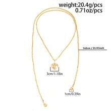 1 chiếc dây chuyền dài mặt hình trái tim tối giản, dây chuyền choker hạt CCB vuông ngọt ngào, phụ kiện phù hợp cho nữ giới đi làm hàng ngày, hẹn hò, mua sắm, dự tiệc, món quà Valentine tuyệt vời nhất (Chất liệu nhựa CCB không phải kim loại, vui lòng cân nhắc kỹ trước khi mua). - Vàng - Xem 5