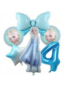 6pcs Theme Birthday Party Decoration Foil Balloons, Suitable For Home Party Decoration, Halloween Christmas Balloon Decoration - Multicolor - View 12