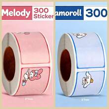 3 Sanrio Character Name Sticker Rolls, 600pcs/Roll, Self-Adhesive Cute Cartoon Name Labels For School Supplies, Envelopes, Scrapbooks, Notebooks, Water Bottles And Luggage - Back To School Essentials Scrapbook Supplies Stationery Stickers - Multicolor - View 14