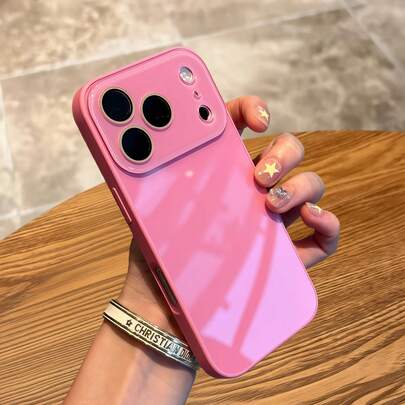 Compatible Phone Cases: Suitable Compatible With Iphone 17 Pro Max Protective Case, 16 Macaron Ice Glass Case, 15 New Minimalist Design, 14 Couple Design, 13 Solid Color, 17 Pro Full Lens Protection Cover, 16 Pro Phone Case