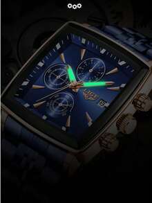 LIGE Men's Fashionable Casual Business Watch Waterproof Luminous Quartz Watch Classic Round Dial Clock Watch Date Design Men - Gold - View 10