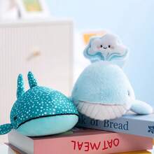 1 chú cá voi nhồi bông mini dễ thương, đồ trang trí hình cá voi mềm mại, vật trang trí bàn làm việc, quà tặng sinh nhật/ngày Valentine. - Nhiều màu - Xem 3