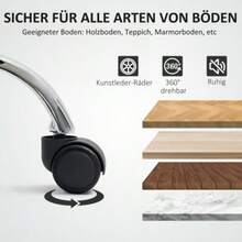 Swivel Office Chair, Adjustable, On Casters, Black - Black - View 7