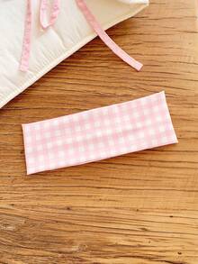 5/1pc Pink Valentine's Day Cute & Sweet Girl Pink Romantic Hairband, Heart & Bow Decor, High Return Rate Hair Accessories For Women Women Headband Elegant Head Scarf Casual Sweatband Fashion Women Bandana - Multicolor - View 15