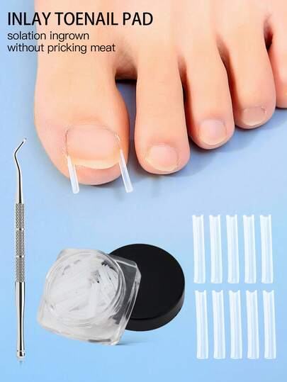 1 Set Ingrown Toenail File Stainless Steel Ingrown Toenail Removal Kit Nail Cleaner Portable Pedicure Tools,Travel And All Seasons