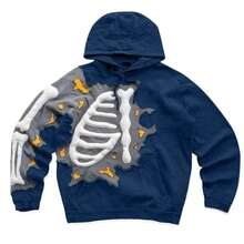 Y2K  Hip-Hop Letter Printing Hot-Selling Hoodie Personalized Street Men's And Women's Loose Zipper - YN-03 - 查看 1