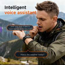 Relógio esportivo inteligente multifuncional com tela grande de 2,01" com lanterna, funções de chamada, SMS, pedômetro, reprodutor de música e alarme. - Multicolorido - Ver 3